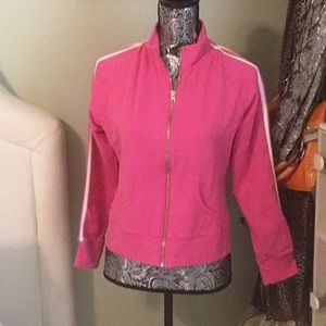 Pink workout jacket and pants